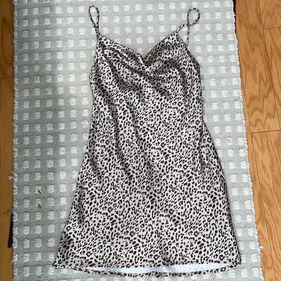 Princess polly satin cheetah print slip dress - Picture 1 of 2
